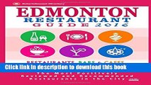 [Download] Edmonton Restaurant Guide 2016: Best Rated Restaurants in Edmonton, Canada - 500