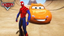 Disney Cars Pixar Spiderman Nursery Rhymes with Lightning McQueen Songs for Children with Action