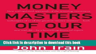 [Popular] Money Masters of Our Time Paperback Online