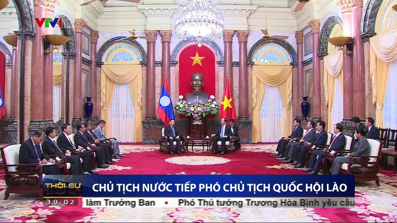 Chủ tịch nước Trần Đại Quang tiếp Phó Chủ tịch Quốc hội Lào