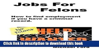 [Popular] Jobs for Felons Hardcover Collection