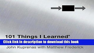 [Popular] 101 Things I Learned Â® in Engineering School Paperback Free