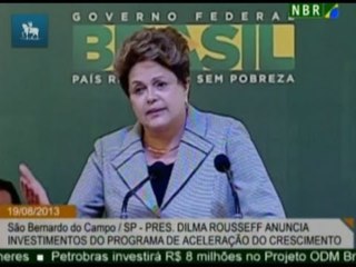 Dilma confirma R$ 2,1 bilhões para mobilidade e infraestrutura no ABC
