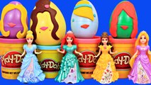 Play Doh Surprise Eggs Lego Peppa Pig Toys and Disney Princess - Fun videos for kids