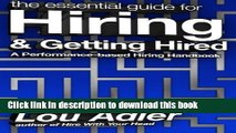 [Popular] The Essential Guide for Hiring   Getting Hired: Performance-based Hiring Series