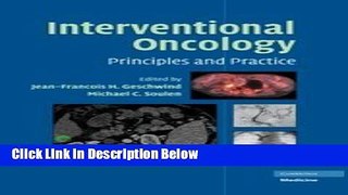 Books Interventional Oncology: Principles and Practice Free Download