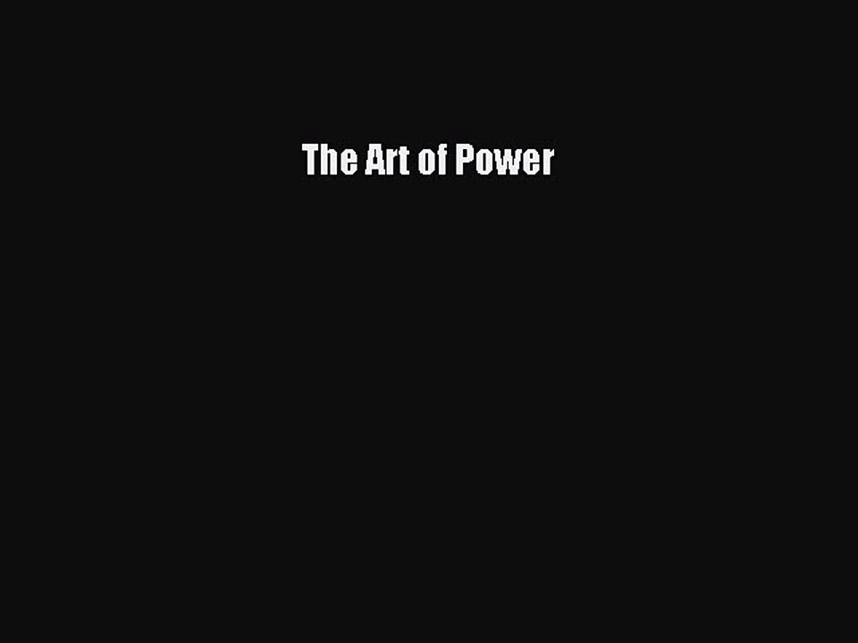 Books The Art of Power# [Popular]