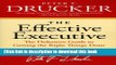 [Popular] The Effective Executive: The Definitive Guide to Getting the Right Things Done Paperback