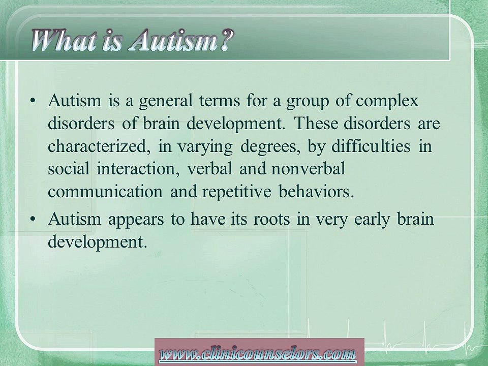 How to get rid with  Autism