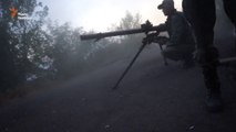 Бой между украинской армией и группировкой «ДНР» вблизи Мариуполя
