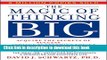 [Popular] The Magic of Thinking Big Paperback Online