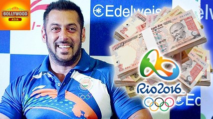 Salman Khan Donated RS101,000 To Indian Athletes | Rio Olympic 2016 | Bollywood Asia