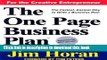 [Popular] The One Page Business Plan for the Creative Entrepreneur Paperback Collection