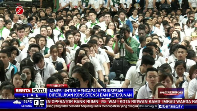 Sambutan James Riady di Kuliah Umum UPH