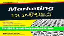 [Popular] Marketing For Dummies Paperback Online