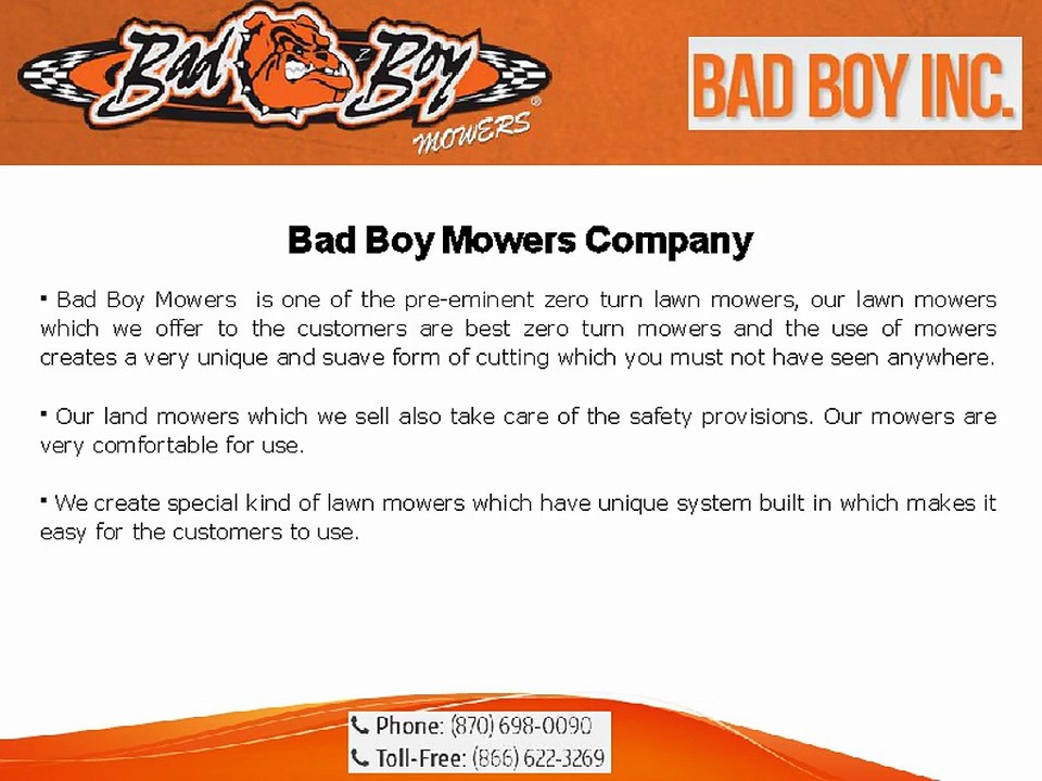 Bad Boy Mowers is the Best Zero Turn Mowers for Lawn