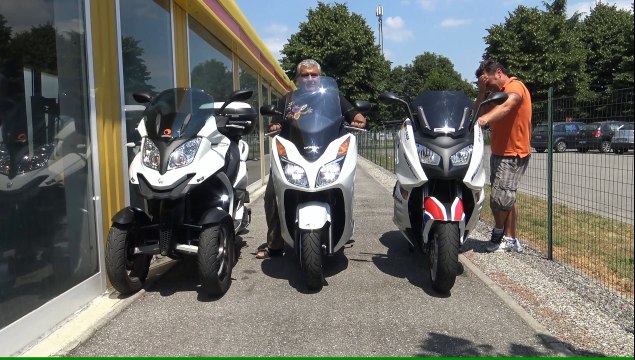 FORZA 300 Vs QUADRO S 360 Vs Bmw C600 Sport (Horn contest 4K)