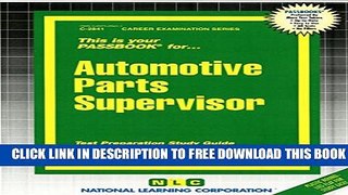 Collection Book Automotive Parts Supervisor(Passbooks)