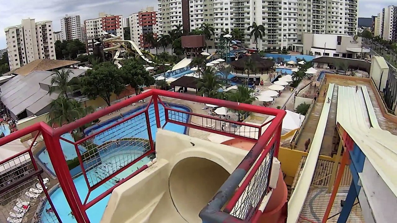 Water Park Ride Slides - Scary Fall Water Slide at Clube Privé