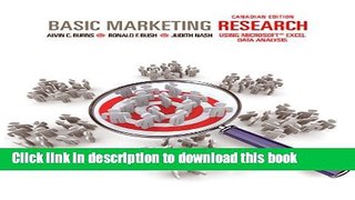 [Popular] Basic Marketing Research: Using Microsoft Excel Data Analysis, First Canadian Edition