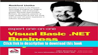 [Download] Expert One-on-One Visual Basic.Net Full Online