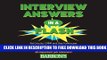 Collection Book Interview Answers in a Flash: 200 Flash Card-Style Questions and Answers to