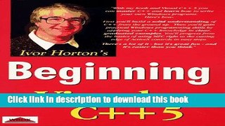 [Download] Beginning Visual C++ 5 Programming E-Book Online