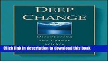 [Popular] Deep Change: Discovering the Leader Within Hardcover Collection