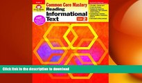 DOWNLOAD Reading Informational Text, Grade 2 (Reading Informational Text: Common Core Mastery)