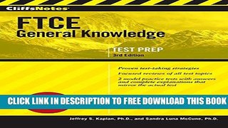 New Book CliffsNotes FTCE General Knowledge Test, 3rd Edition