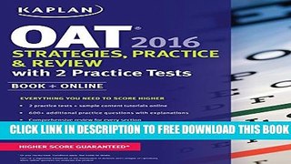 Collection Book Kaplan OAT 2016 Strategies, Practice, and Review with 2 Practice Tests: Book +
