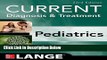 Ebook CURRENT Diagnosis and Treatment Pediatrics, Twenty-Third Edition (Lange) Full Online