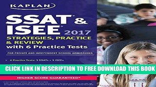 Collection Book SSAT   ISEE 2017 Strategies, Practice   Review with 6 Practice Tests: For Private