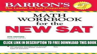 Collection Book Barron s Math Workbook for the NEW SAT, 6th Edition (Barron s Sat Math Workbook)