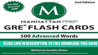 New Book 500 Advanced Words: GRE Vocabulary Flash Cards (Manhattan Prep GRE Strategy Guides)