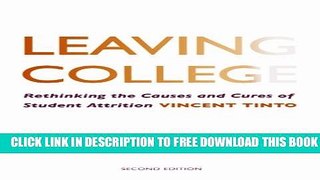 Collection Book Leaving College: Rethinking the Causes and Cures of Student Attrition