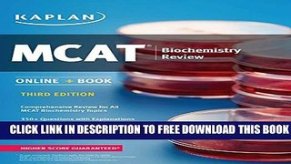 Collection Book MCAT Biochemistry Review: Online + Book (Kaplan Test Prep)