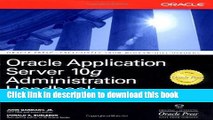 [Download] Oracle Application Server 10g Administration Handbook (Oracle Press) E-Book Free
