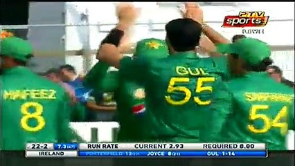 Umar Gul 3 Wickets vs Ireland in Short Spell