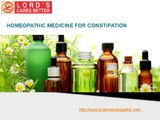 Homeopathic Medicine For Constipation