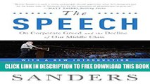 New Book The Speech: On Corporate Greed and the Decline of Our Middle Class