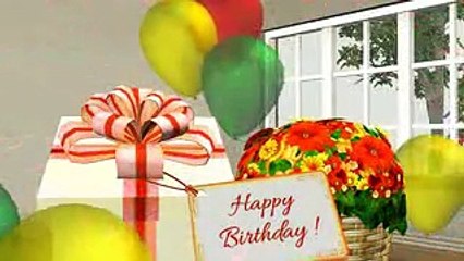 Happy Birthday from a Funny Cat! E-card animation