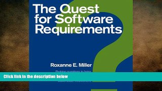 FREE DOWNLOAD  The Quest for Software Requirements READ ONLINE