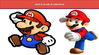 What is 2D and 3D Animation