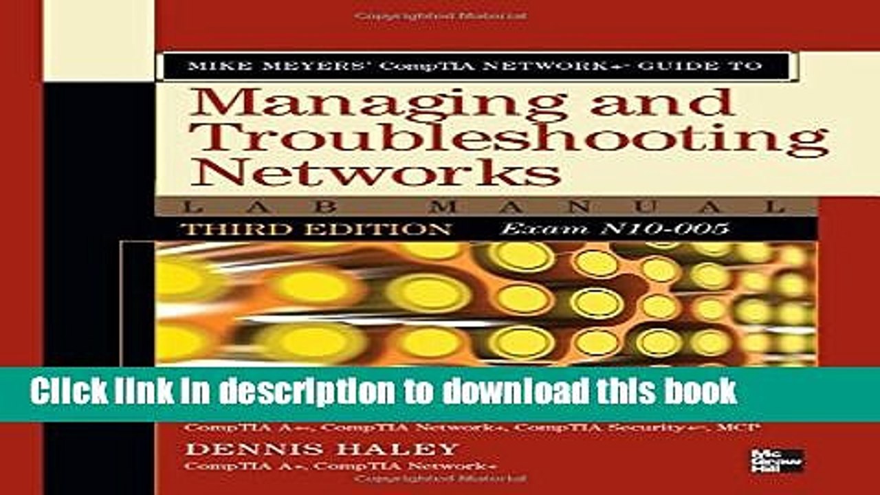 [Read PDF] Mike Meyers  CompTIA Network+ Guide to Managing and Troubleshooting Networks Lab