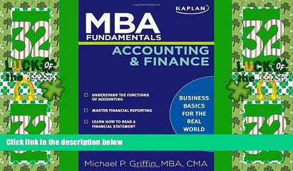 Video herunterladen: Big Deals  MBA Fundamentals Accounting and Finance (Kaplan Test Prep)  Free Full Read Best Seller