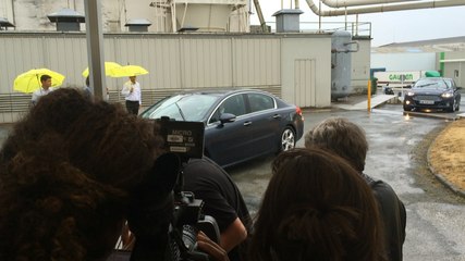 Emmanuel Macron chez Gautier à Boupère