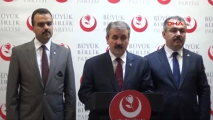 BBP Başkanı Destici: ?hakkımızda Yalan Haberler Yapılıyor?