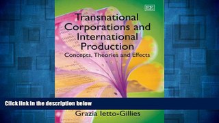 READ FREE FULL  Transnational Corporations And International Production: Concepts, Theories And