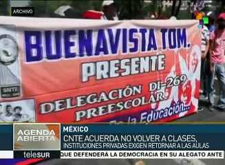 México: sectores de CNTE podrían no participar en el regreso a clases